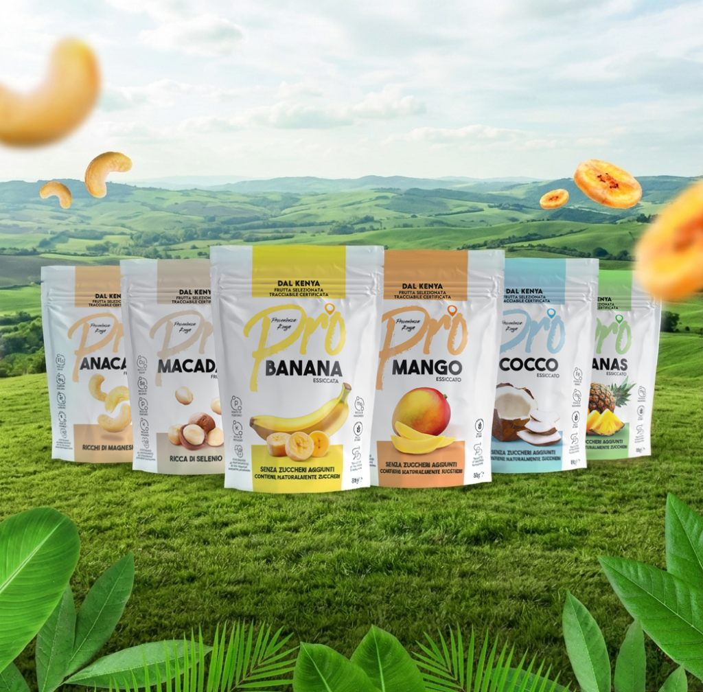 Gamma di Frutta Secca ed Essiccata Pro - Dal Kenya